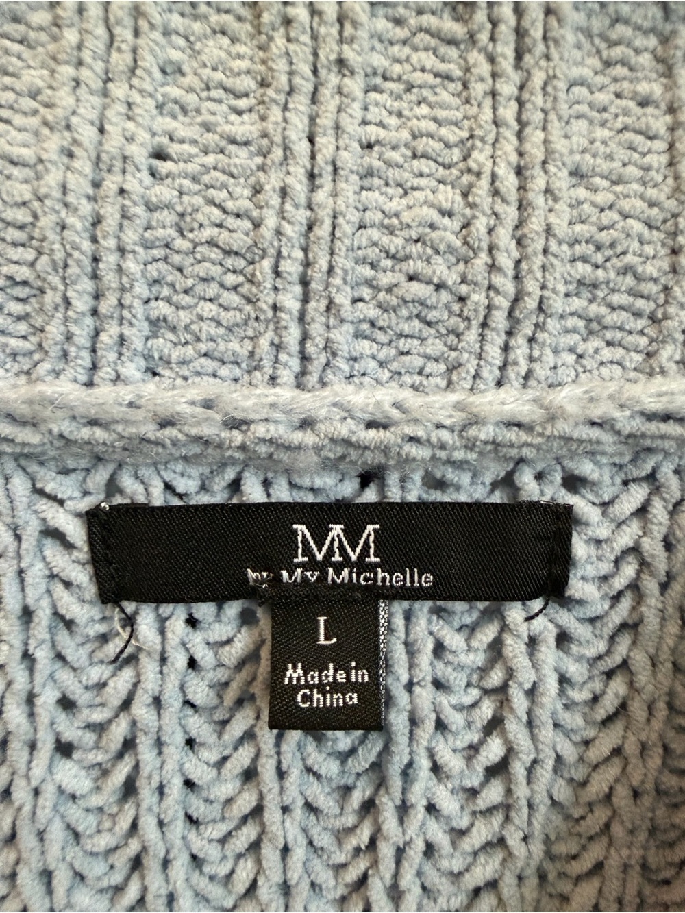 My Michelle Blue Gradient Mock Neck Sweater - Picture 2 of 2